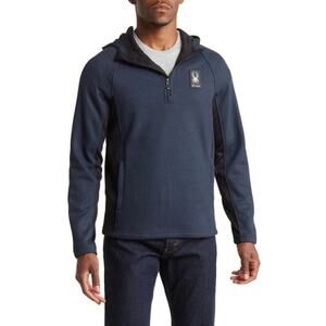 Spyder Boundless | NWT Navy & Black Quarter Zip Pullover Hoodie Sweatshirt